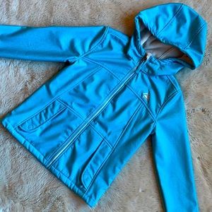 Snozu Hooded Jacket Blue with fleece interior